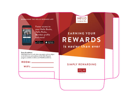 Red Lion&reg; Rewards Key Sleeves - Box of 500 - Front Desk Supply