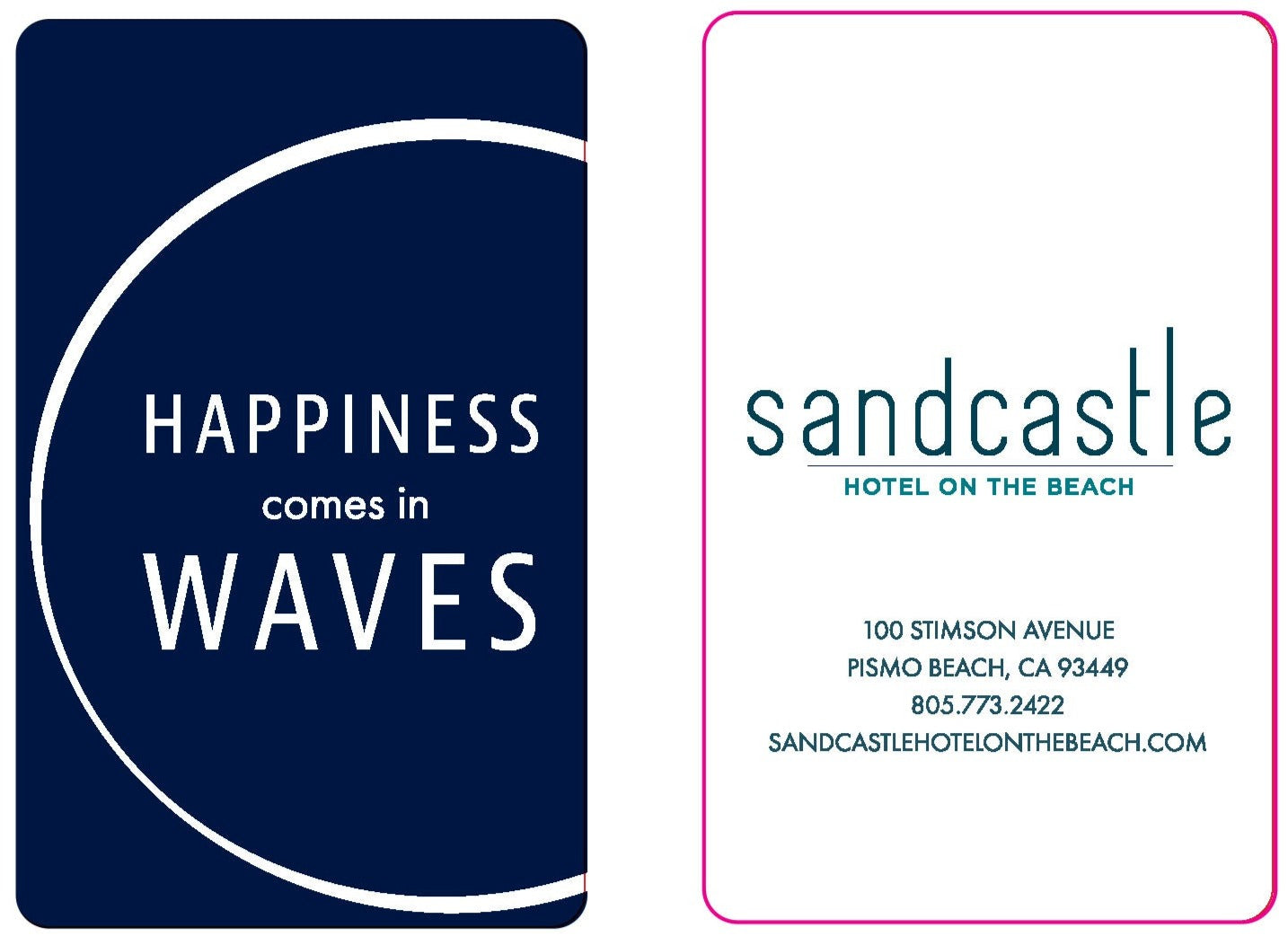 Sandcastle Happiness RFID Key Cards Blue (500 cards per box / $160 per box)