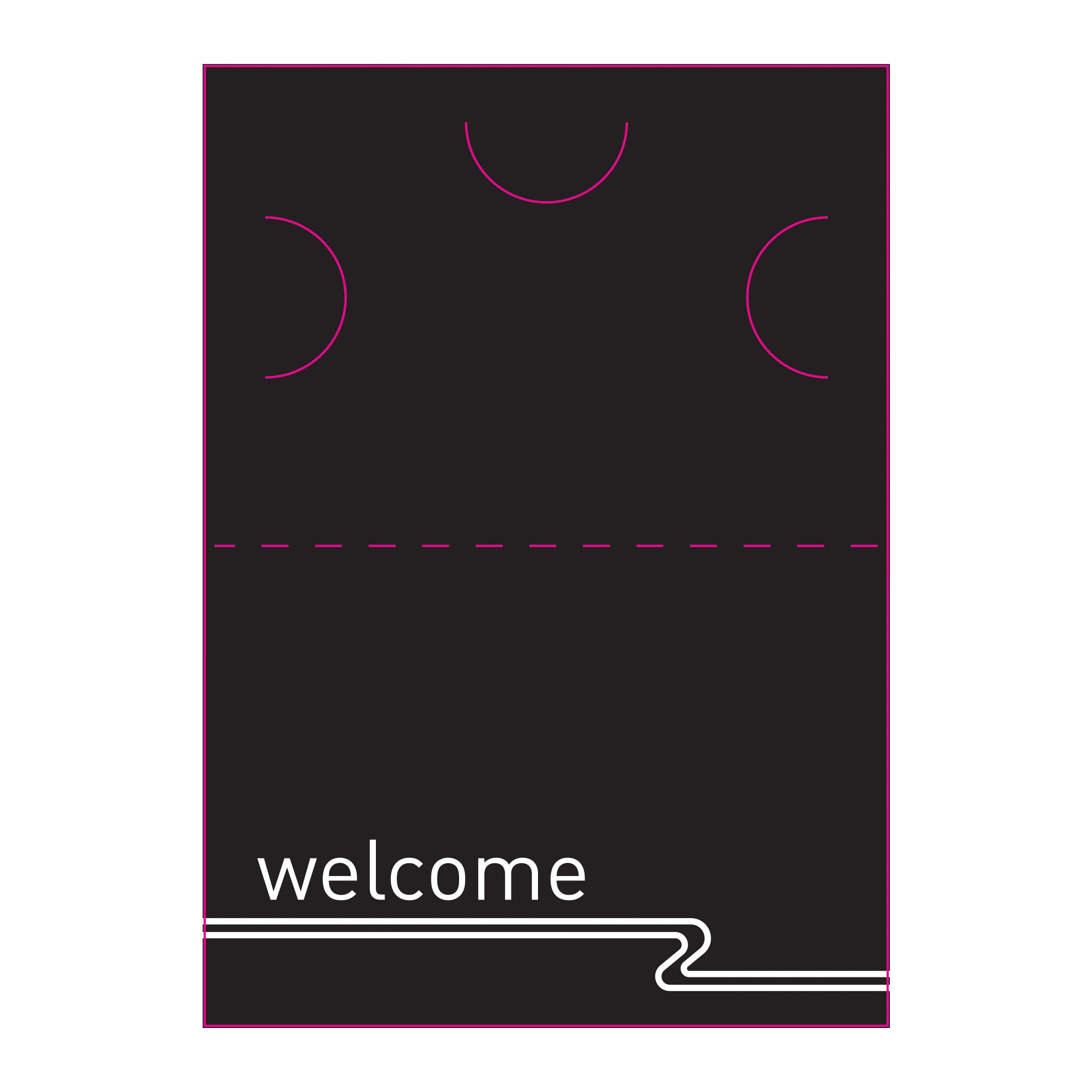 Economy Welcome 2 Panel Key Folder – set of 1,000