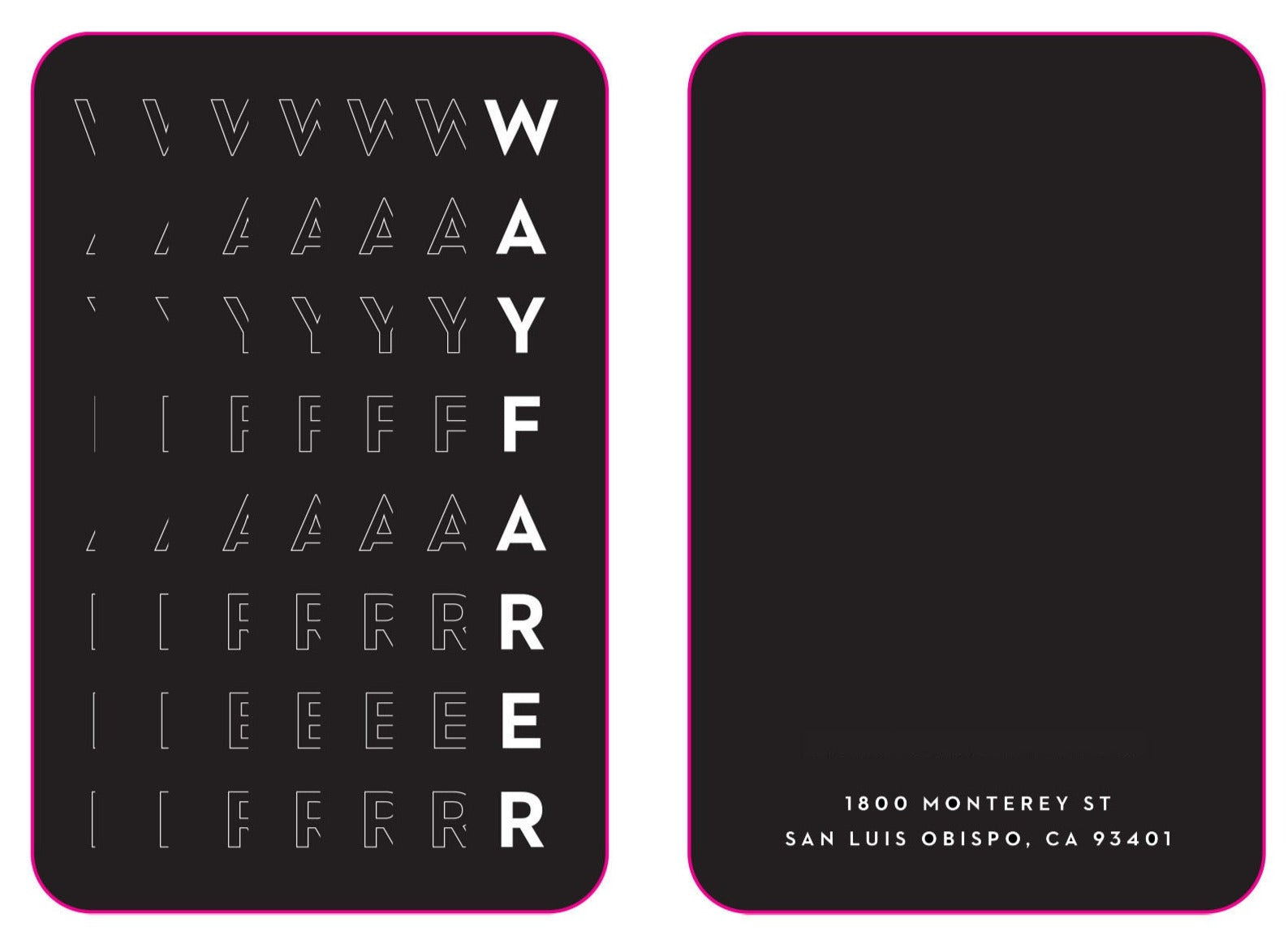 Wayfarer SLO Custom RFID Key Cards (1000 Keys per box / $380 per box)